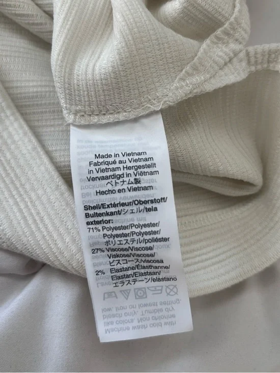 J.CREW Women's Ivory Knit V-Neck Button Front Tank Top Sleeveless Regular L - Picture 4 of 4